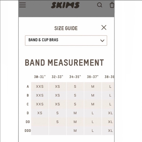 SKIMS NWT CREAM EVERYBODY BANDEAU BRA S - Picture 6 of 7